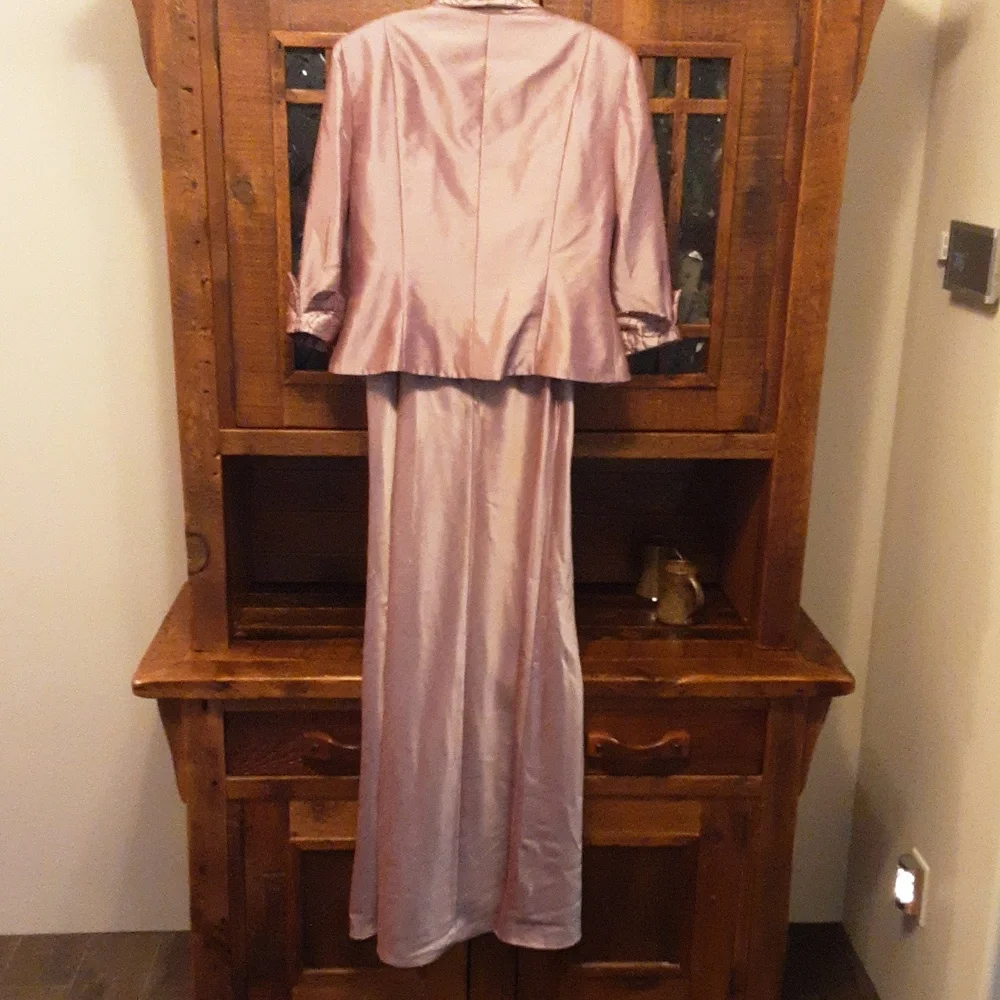 Cachet Violet Lustre Blazer and Dress (TALL) Set - Picture 8 of 11